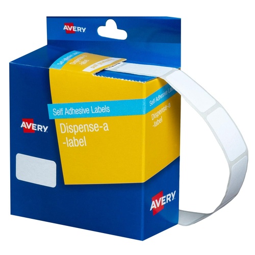 Avery Dispenser Labels White 13X24mm (900 Labels) - 937209