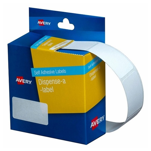 Avery Dispenser Labels White 19X36mm (450 Labels) DMR1936W - 937217