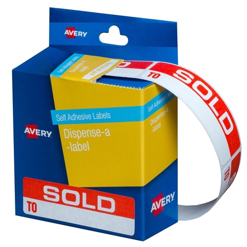 Avery Dispenser Labels SOLD TO 19X64mm (125 Labels) - 937253