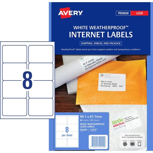 5 x avery l7070