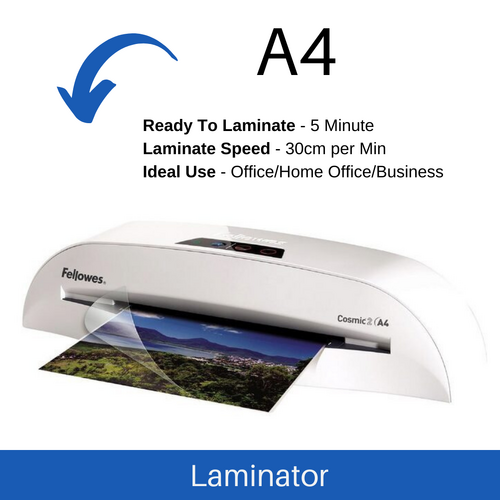  Laminator A4 Fellowes Cosmic 2 Laminating Machine For Office,Business,Home