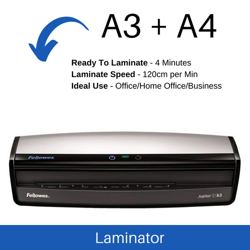 Laminator A3 Fellowes Jupiter 2 Laminating Machine For Office,Business,Home 