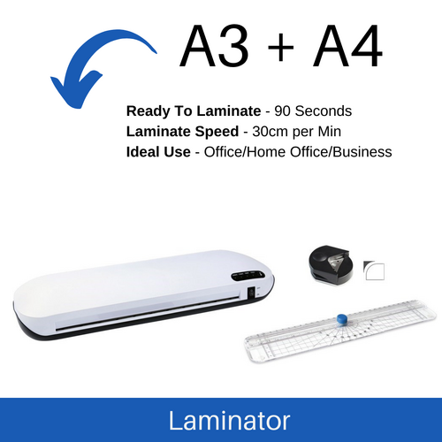 Laminator A3 Stat Laminating Machine With Trimmer & Corner Cutter For Office,Business,Home