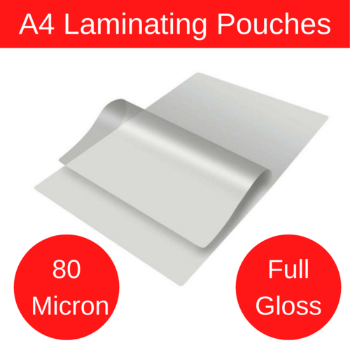 Stat A4 Laminating Pouches 80 Micron Full Gloss - 50 Pack