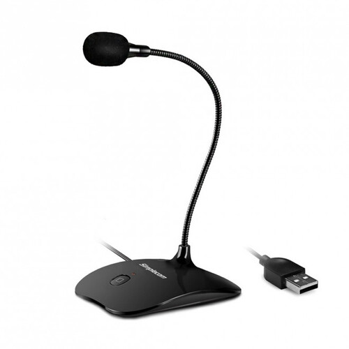 Simplecom USB Desktop Microphone Plug And Play With Flexible Neck And Mute Button - UM350