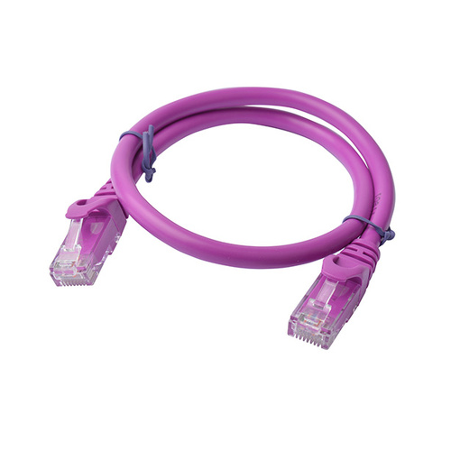 8Ware CAT6A RJ45 Ethernet Cable 0.25m Network LAN UTP Patch Cord Snagless - Purple