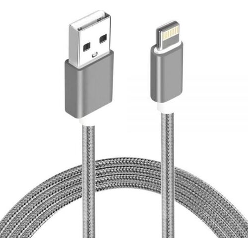 Astrotek 2M USB to Lightning Sync Charge Cable Grey/White