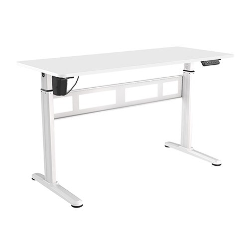 Brateck Stylish Single-Motor Sit- Stand Desk 1400x600x740~1200mm - White (LS)