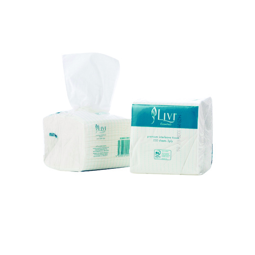 Livi Essentials Bathroom Interleave Toilet Tissue 2Ply 250 Sheets Per Pack 36 Pack - 1006