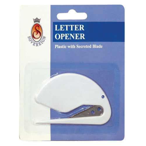 Sovereign Letter Opener Plastic With Secreted Blade