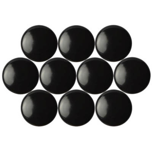 Quartet Magnetic Buttons, Magnets for Whiteboard, 30mm BLACK - 10 Pack