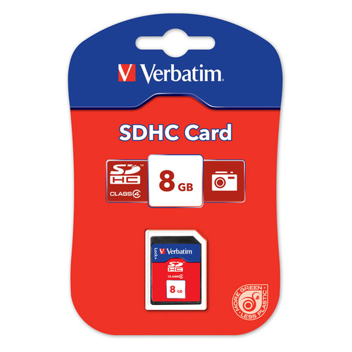 Verbatim 8GB SDHC Card Memory Card - V43961