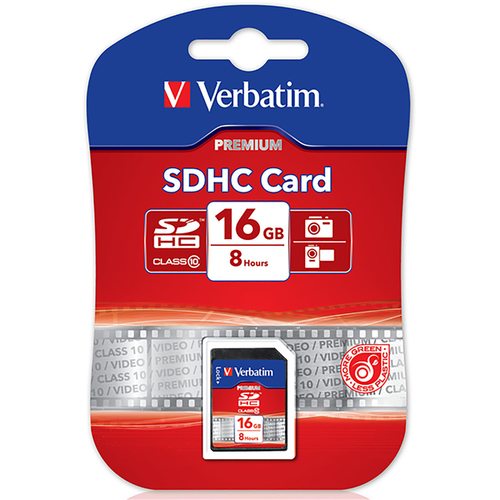Verbatim 16GB SDHC Card Memory Card - 43962