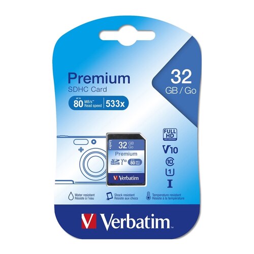 Verbatim 32GB SDHC Card Memory Card - 43963