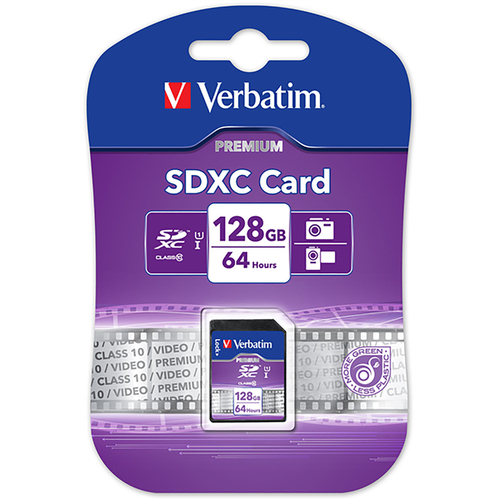 Verbatim SDXC Card Class 10 128gb - 44025