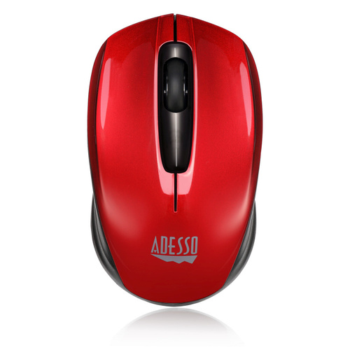 Adesso Wireless Mini Mouse Red - S50R