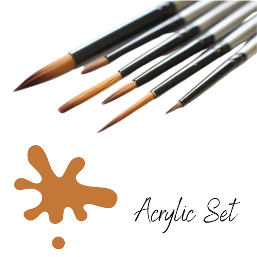 Mont Marte Gallery Series Brush Set Acrylic 6 Piece - BMHS0008