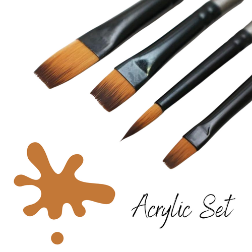 Mont Marte Gallery Series Brush Set Acrylic 4 Piece - BMHS0011