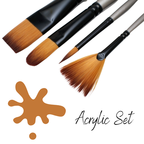 Mont Marte Gallery Series Brush Set Acrylic 4 Piece - BMHS0012