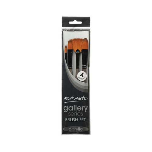 Mont Marte Gallery Series Acrylic Brush 4 Piece Set - BMHS0013