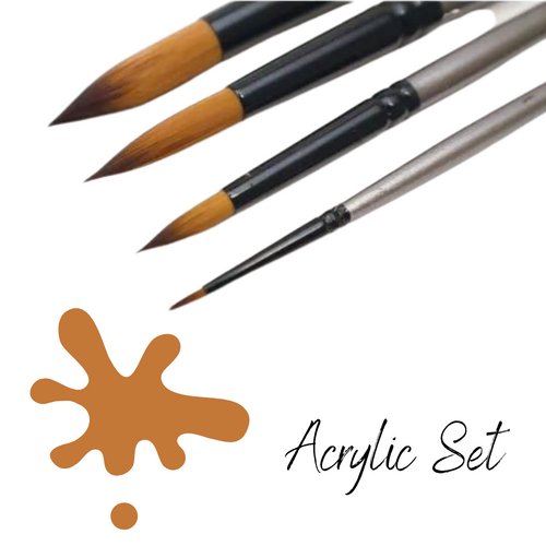 Mont Marte Gallery Series Brush Set Acrylic 4 Piece - BMHS0015