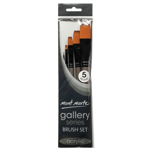 Mont Marte Gallery Series Brush Set Acrylic 5 Piece - BMHS0016