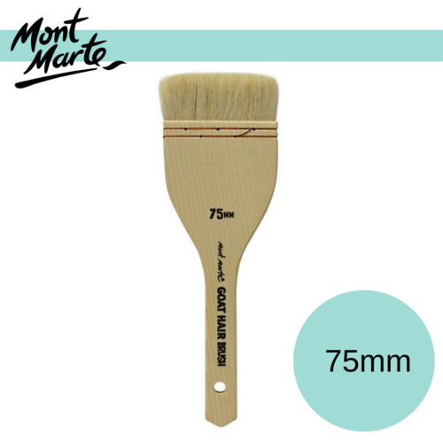 Mont Marte Goat Hair Pine Wood Artist Brush 75mm
