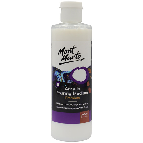 Mont Marte Premium Acrylic Pouring Medium 240ml  - PMPP6001
