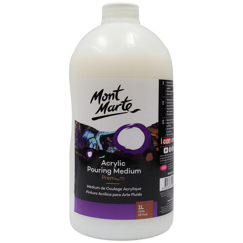 Mont Marte Premium Acrylic Pouring Medium 1 Litre  - PMPP6002