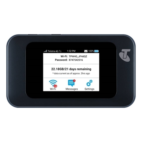 Telstra Prepaid 4GX WiFi Hotspot (MF985T) - Black