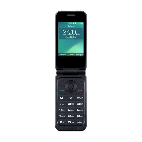 Telstra Flip 3 ZTE 4GX Prepaid Mobile Phone - Grey