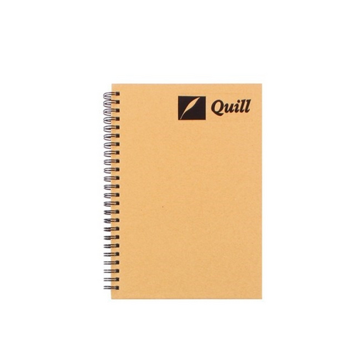 Quill A5 Spiral Notebook Journal Hardcover 160 Pages - Natural Range