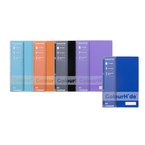 ColourHide A4 Notebook 120 Pages 1719499M - Assorted