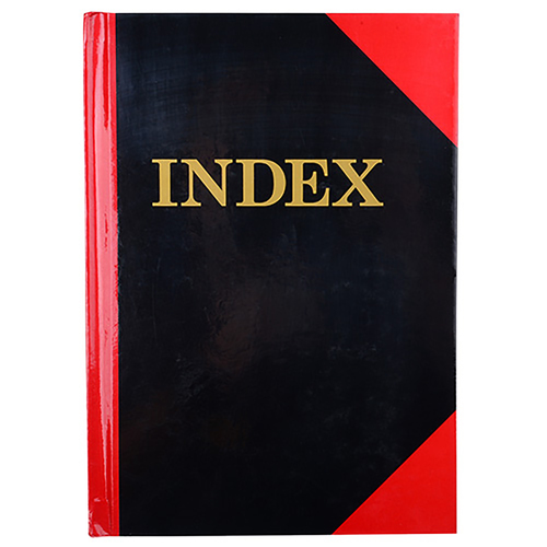 Cumberland A5 A-Z Index Book Hard Cover Case Bound Notebook 100 Leaf - 43130