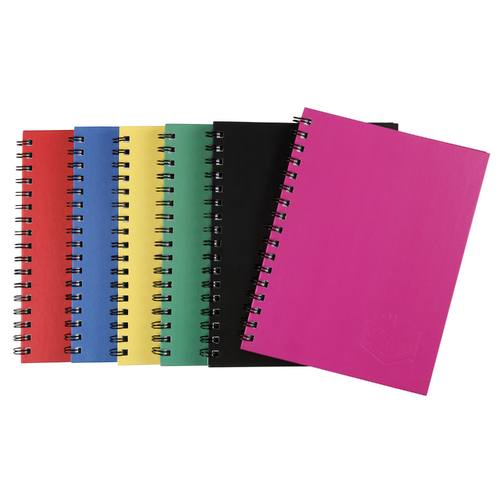 Spirax 511 A5 Hardcover Side Opening Notebook 4 Pack - Assorted Colours