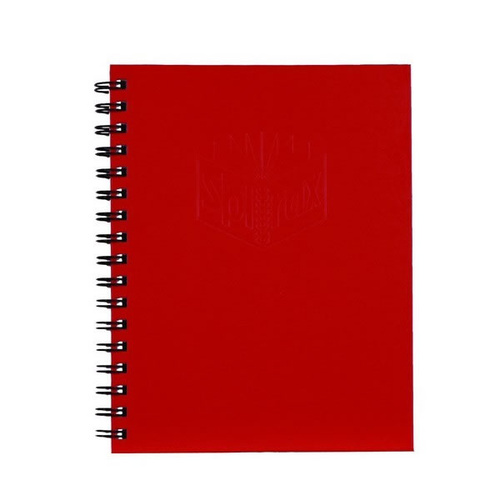 Spirax 511 A5 Hardcover Side Opening Notebook - Red