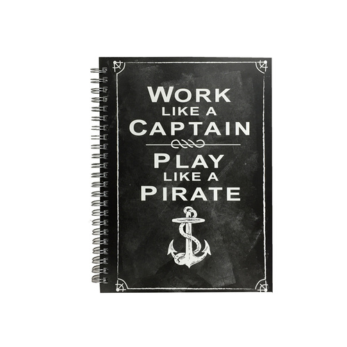 Profile A5 Spiral Hardcover Notebook 160 Pages - Work Like A Captain
