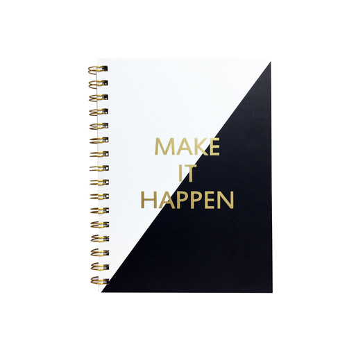 Profile A5 Spiral Hardcover Notebook 160 Pages - Make It Happen