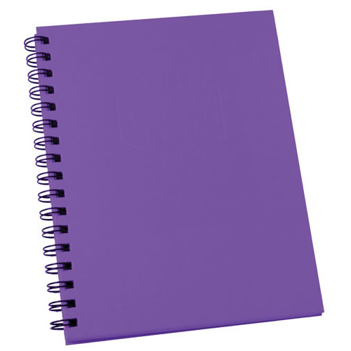 Spirax 511 A5 Hardcover Side Opening Notebook - Purple