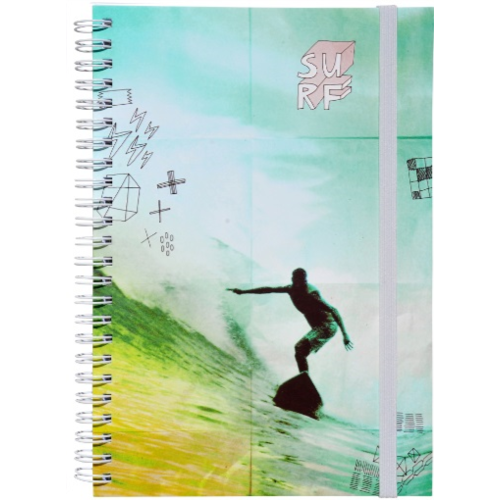 Urban By Modena Spiral A5 Notebook 160 Page - Tropical Surfer