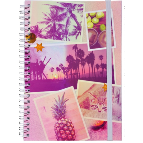 Urban By Modena Spiral A5 Notebook 160 Page - Tropical Palm Trees
