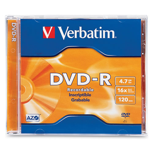 Dvd-R Verbatim 120Min Write Once 4.7Gb Superior Quality - V95051