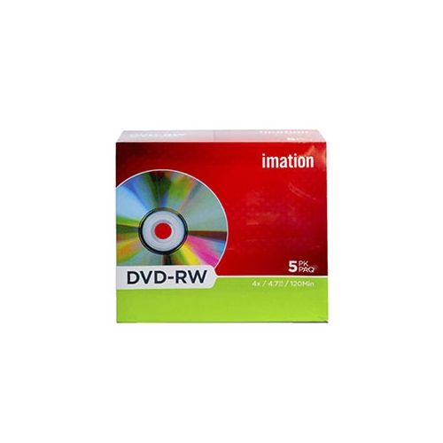 Imation DVD-RW 4x 4.7gb 120min - 5 pack