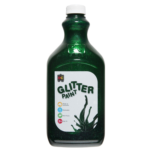 EC Paint Glitter Water Based Acrylic Non Toxic 2 Litre  - Green