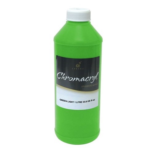 Chromacryl Student Acrylic Paint 1 Litre - Light Green
