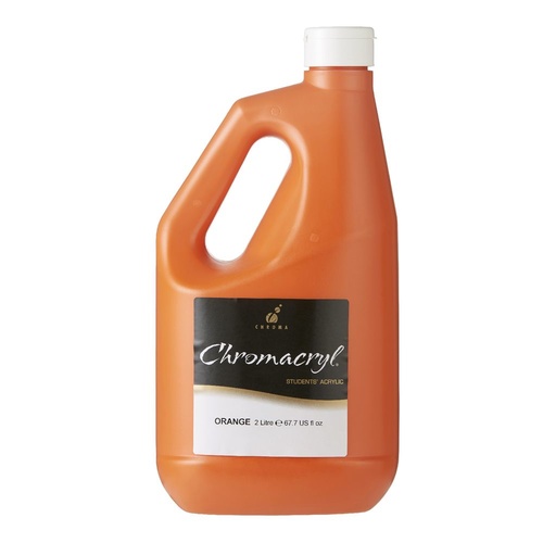 Chromacryl Student Acrylic Paint 2 Litre -  Orange