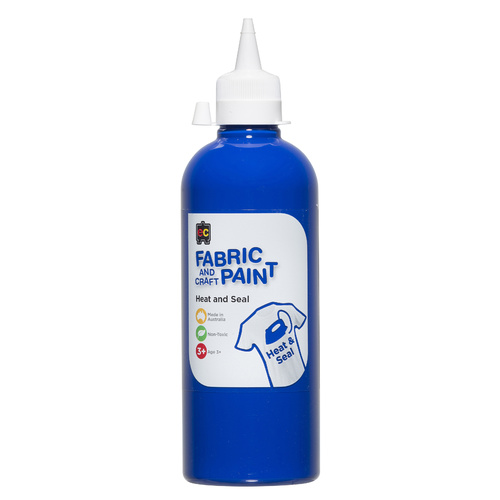 EC Paint Fabric And Craft Paint Heat And Seal Non Toxic 500ml - Dark Blue