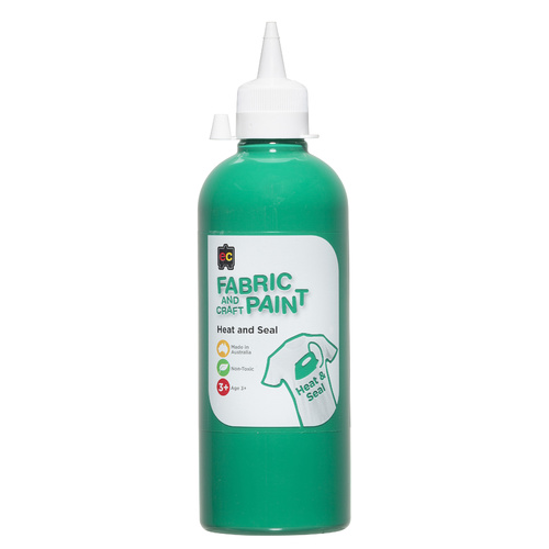 EC Paint Fabric And Craft Paint Heat And Seal Non Toxic 500ml - Green