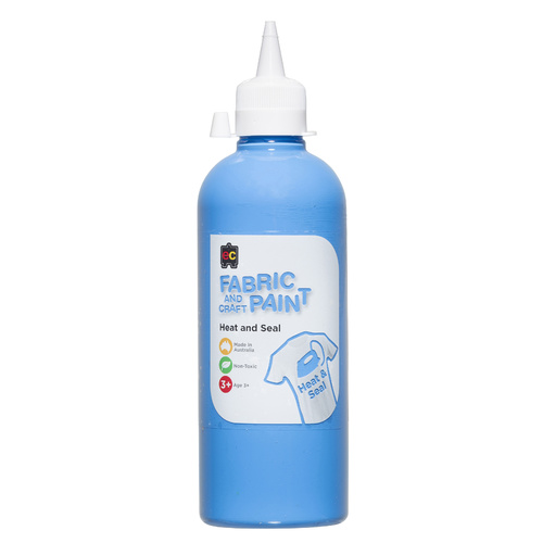 EC Paint Fabric And Craft Paint Heat And Seal Non Toxic 500ml - Blue