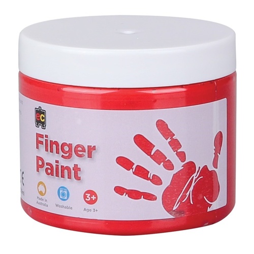 EC Paint Finger Paint Washable Non Toxic Non Staining 500ml - Red
